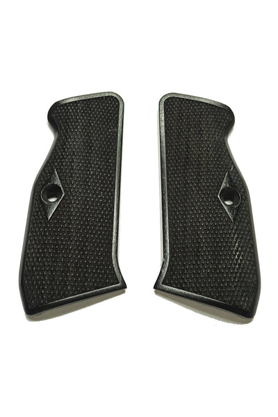 Ebony Checkered CZ-75 Grips
