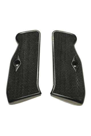 --Ebony Checkered CZ-75 Grips