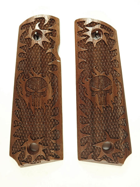 Walnut Punisher #1 Grips Compatible/Replacement for Browning 1911-22 1911-380