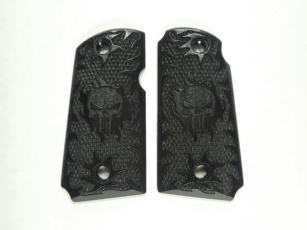 --Ebony Punisher Kimber Micro 9 Grips #1