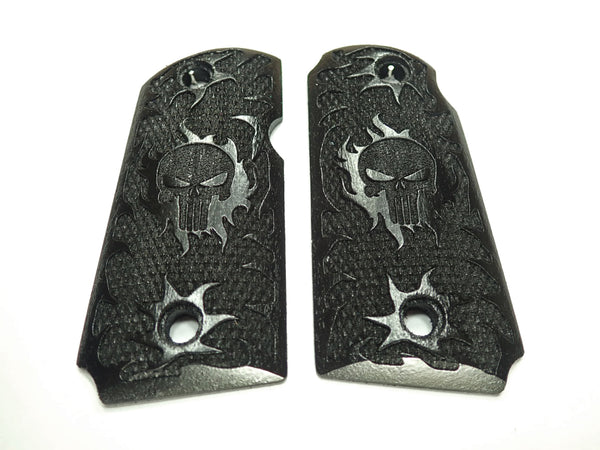 --Ebony Punisher Kimber Micro 9 Grips #1