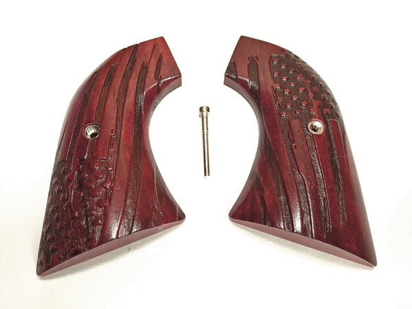 Rosewood American Flag Ruger New Vaquero Grips