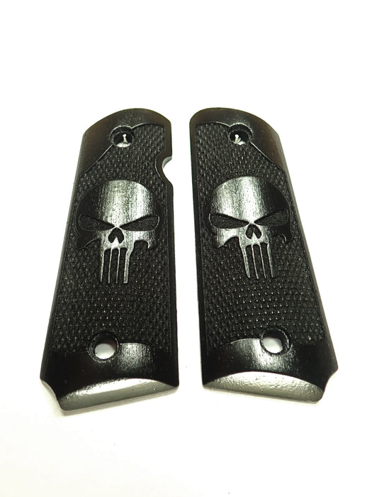 Ebony Punisher #2 1911 Grips (Compact) X