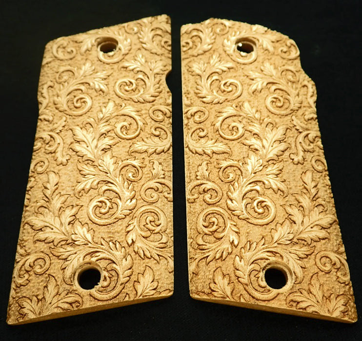 Maple Floral Scroll Compact Coonan .357 Grips X