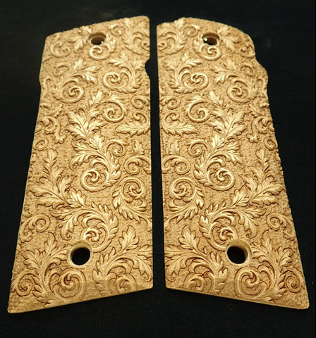 --Maple Floral Scroll Coonan .357 Grips
