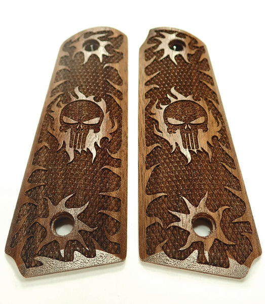 --Walnut Punisher Ruger Mark III 22/45 Grips #1