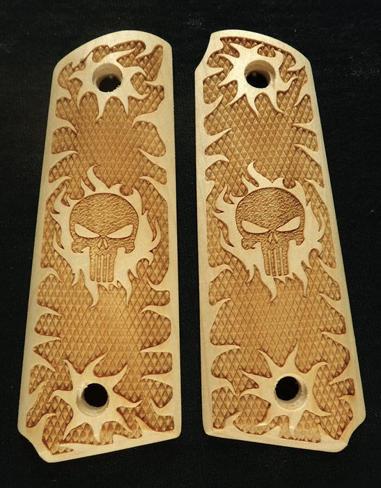Maple Punisher #1 Ruger Mark III 22/45 Grips X