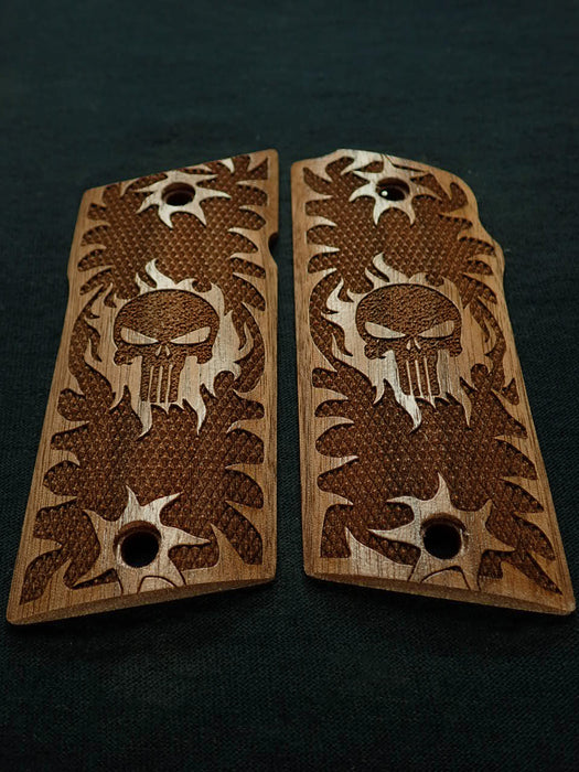 Walnut Punisher #1 Compact Coonan .357 Grips