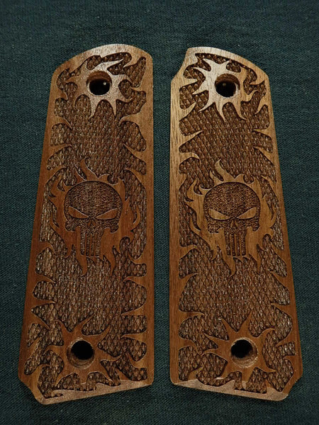 --Walnut Punisher Ruger Mark III 22/45 Grips #1