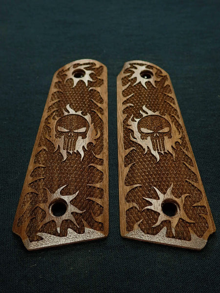 --Walnut Punisher Ruger Mark III 22/45 Grips #1
