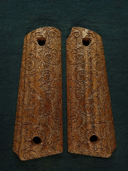 Walnut Floral Scroll Ruger Mark III 22/45 Grips X