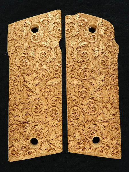--Maple Floral Scroll Coonan .357 Grips