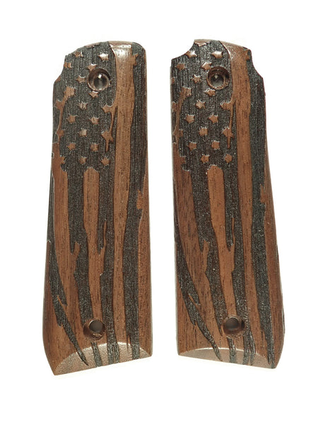 Walnut American Flag Ruger Mark IV 22/45 Grips