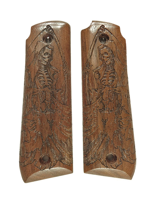 Walnut Grim Reaper Ruger Mark IV 22/45 Grips X