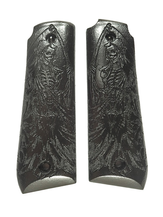 Ebony Grim Reaper Ruger Mark IV 22/45 Grips X