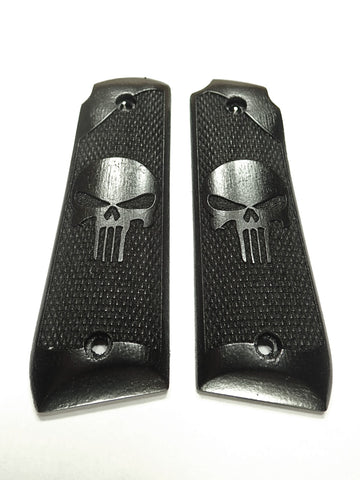 Ebony Punisher Ruger Mark IV 22/45 Grips Checkered Engraved Textured #2