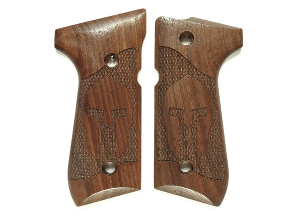 Walnut Spartan Beretta 92fs Grips X