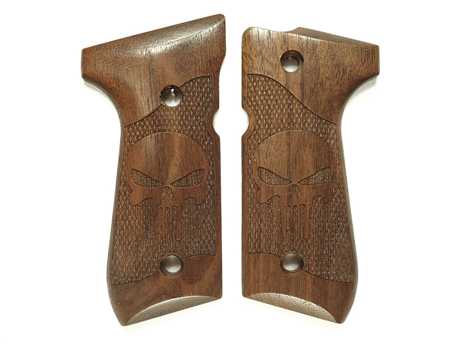 Walnut Punisher #2 Beretta 92fs Grips X