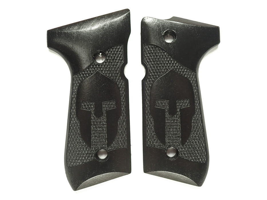 Ebony Spartan Beretta 92fs Grips X