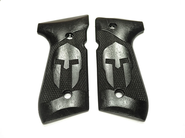 --Ebony Spartan Beretta 92fs Grips