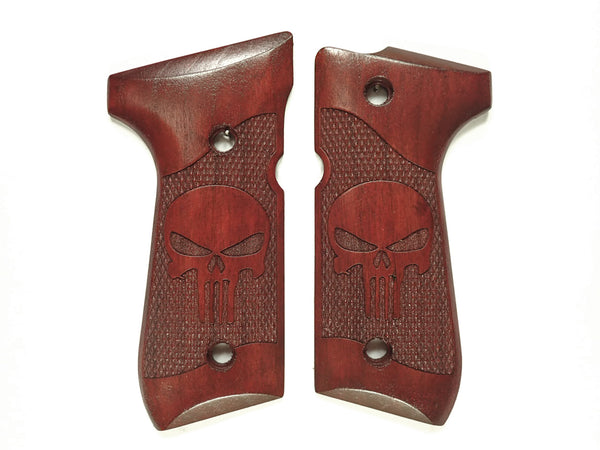 --Rosewood Punisher Beretta 92fs Grips #2