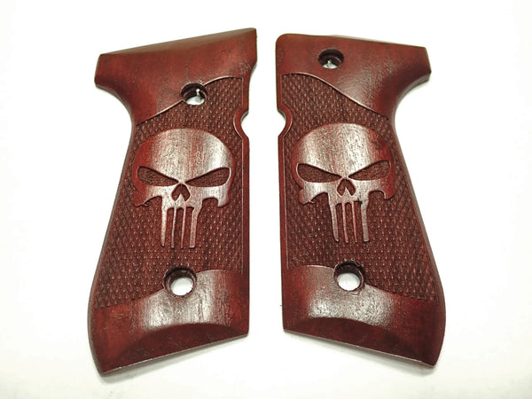 --Rosewood Punisher Beretta 92fs Grips #2