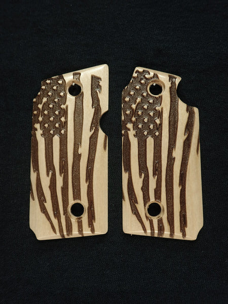 Maple American Flag Sig Sauer P238 Grips