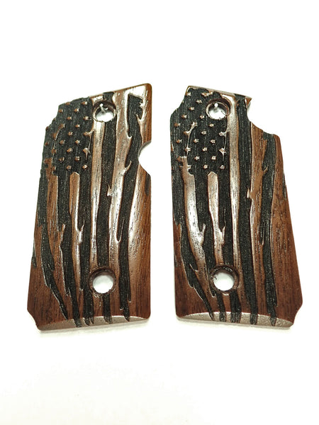 Walnut American Flag Sig Sauer P238 Grips