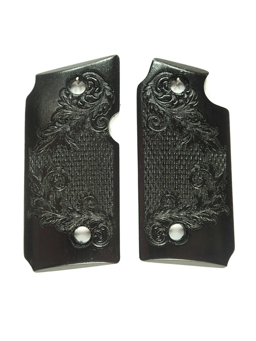 Ebony Floral Checkered Sig Sauer P238 Grips X
