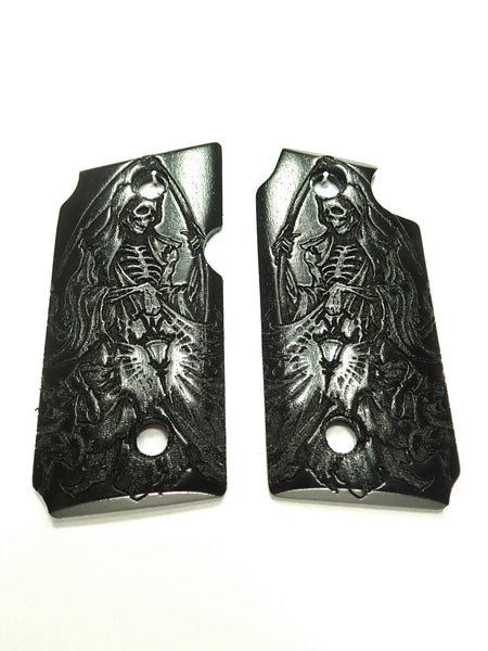 --Ebony Grim Reaper Sig Sauer P238 Grips