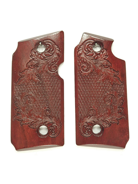 Rosewood Floral Checkered Sig Sauer P238 Grips X