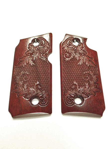 Rosewood Floral Checkered Sig Sauer P238 Grips X