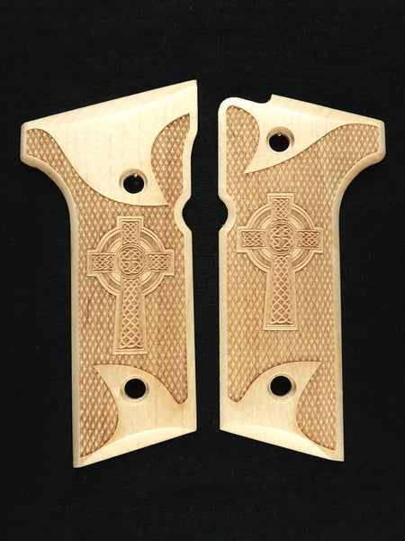 Maple Celtic Cross #1 Beretta 92x, Vertec, M9A3 Grips