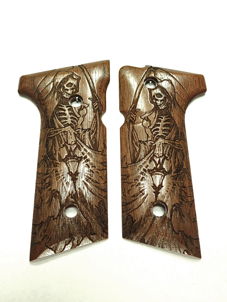 Walnut Grim Reaper Beretta 92x, Vertec, M9A3 Grips — LS Grips