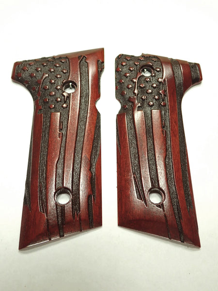 Rosewood American Flag Beretta 92x, Vertec, M9A3 Grips