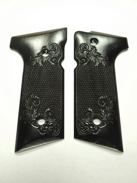 Ebony Floral Checkered Beretta 92x, Vertec, M9A3 Grips