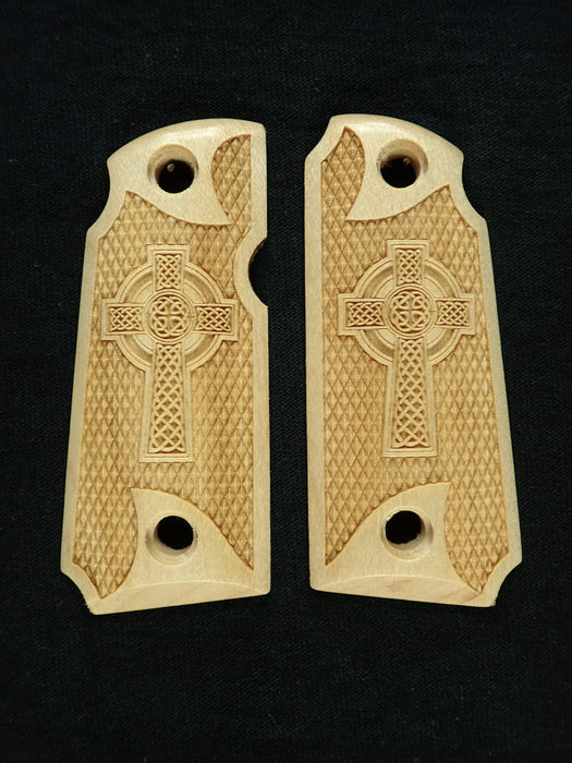 Maple Celtic Cross Kimber Micro 380 Grips X