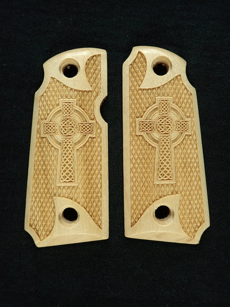 Maple Celtic Cross Kimber Micro 380 Grips