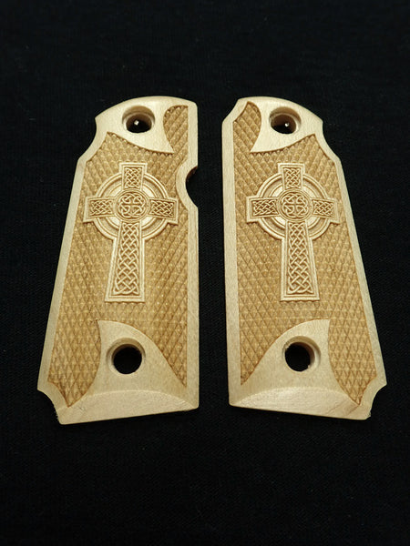 Maple Celtic Cross Kimber Micro 380 Grips