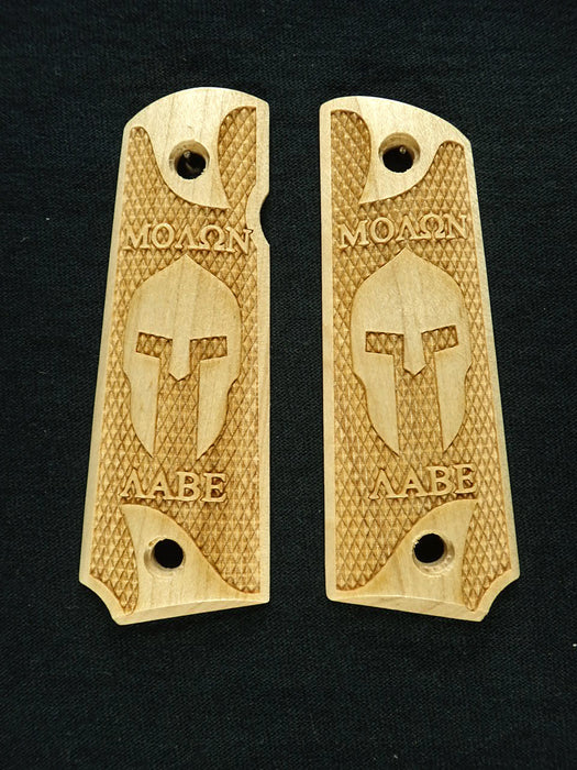 Maple Molon Labe Spartan #1 Grips Compatible/Replacement for Browning 1911-22 1911-380 X