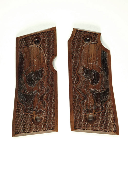 Walnut Skull Colt Mustang Pocketlite Grips X