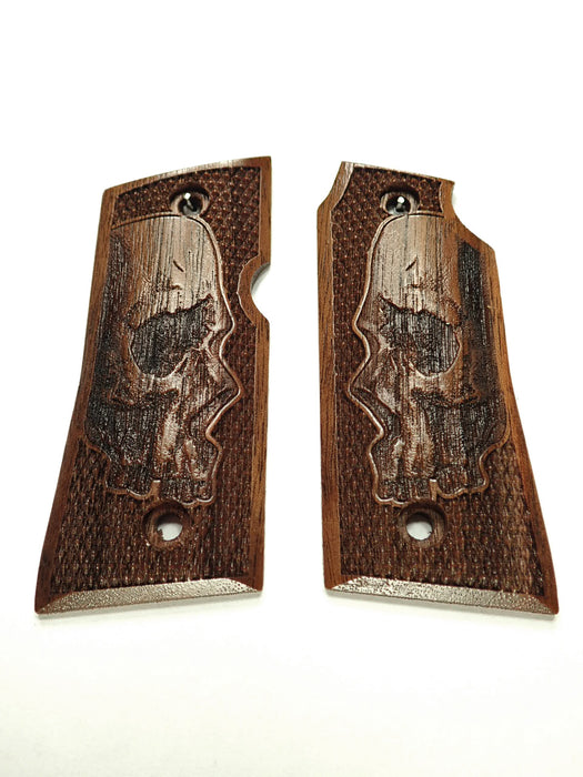 Walnut Skull Colt Mustang Pocketlite Grips X