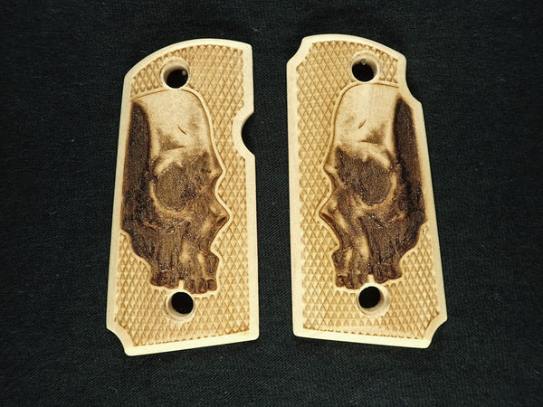 Maple Skull Kimber Micro 9 Grips