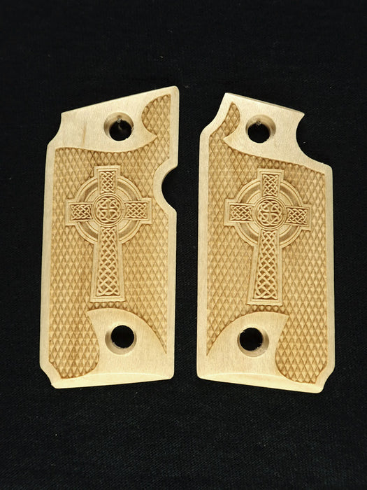Maple Celtic Cross Sig Sauer P238 Grips