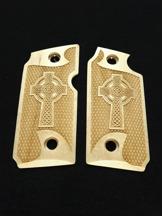 Maple Celtic Cross Sig Sauer P238 Grips