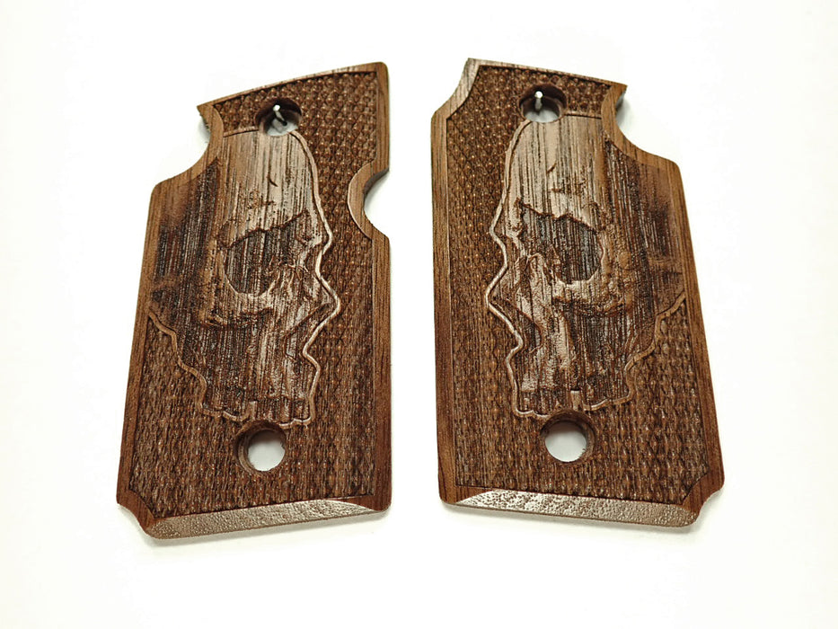 Walnut Skull Sig Sauer P938 Grips X
