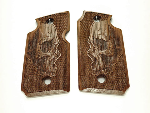 Walnut Skull Sig Sauer P938 Grips X