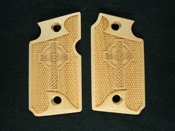 Maple Celtic Cross #1 Sig Sauer P938 Grips