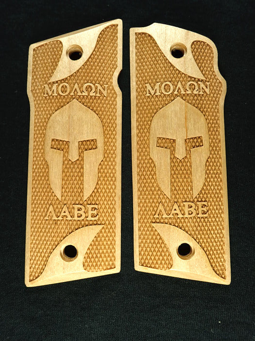Maple Molon Labe Spartan #1 Coonan .357 Grips