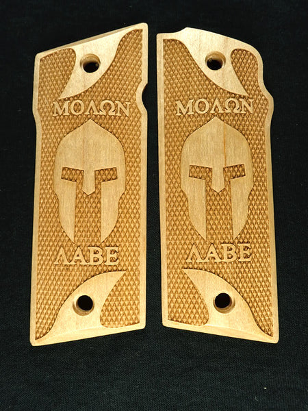 Maple Molon Labe Spartan #1 Coonan .357 Grips